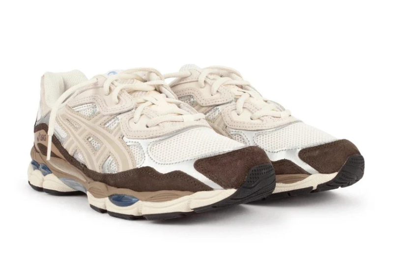 Asics GEL-NYC en coloris crème/beige et marron